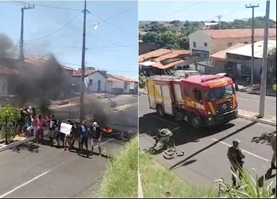 Bombeiros foram acionados para controlar o fogo