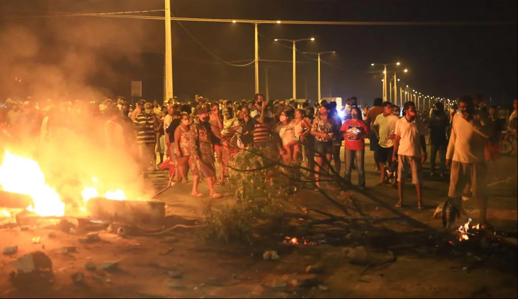 Protesto na zona norte