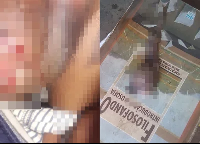 A vítima foi encaminhada para o hospital em estado grave