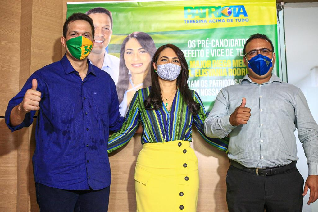 Major Diego, Dra. Elisvânia e o vereador Dr. Lázaro