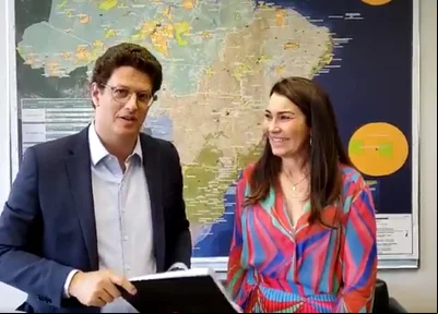 Ricardo Salles e Margarete Coelho