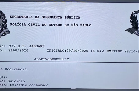 Laudo da Polícia Civil de SP