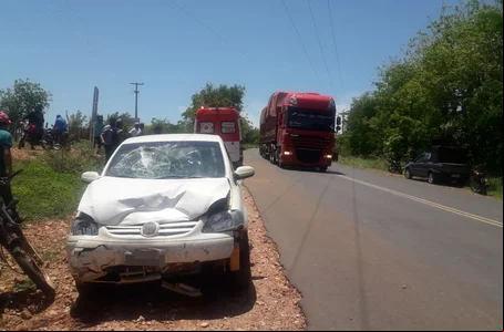 Acidente na BR 135 em Cristalândia