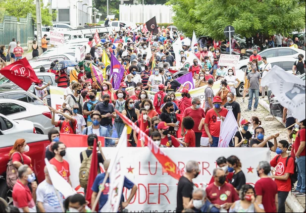 Protesto contra o presidente Jair Bolsonaro em Teresina Piauí
