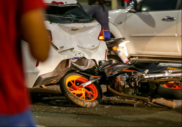 Acidente na avenida João XXII em Teresina Piauí