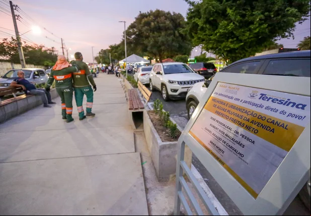 Inauguração do Canal de Águas Pluviais do Mocambinho