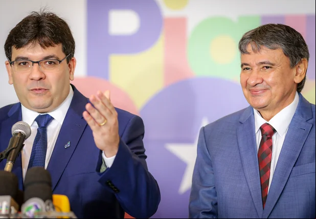 Ministro Wellington Dias se reúne com governador Rafael Fonteles