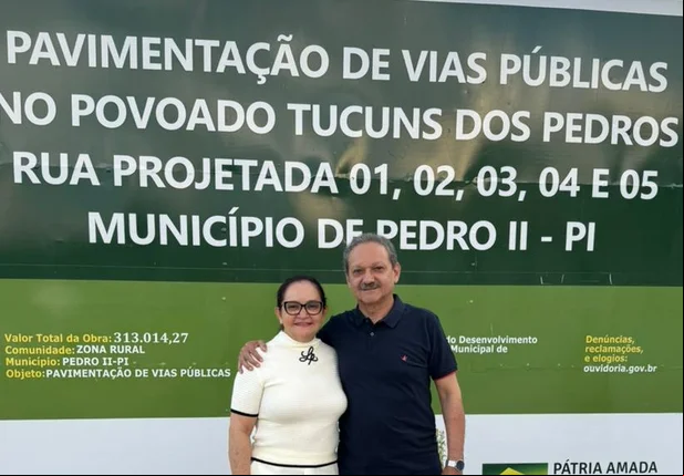 Prefeitura de Pedro II realiza pavimentação de cinco novas ruas