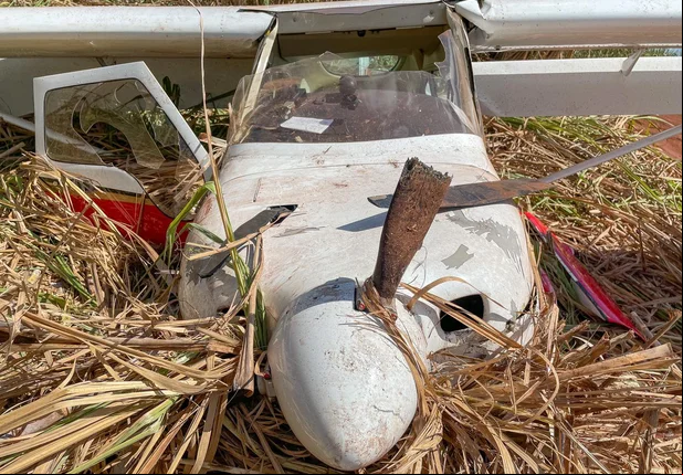 Aeronave que fez pouso de emergência em União ficou destruída