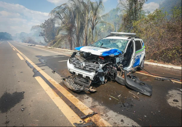 Policial morre em acidente com viatura da PM-PI no Rodoanel de Teresin