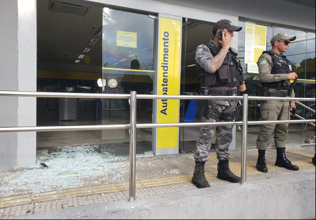 Assalto em frente ao Banco do Brasil da Piçarra termina em tiroteio