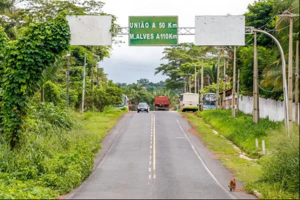 PI 112 com sentido a cidade de União